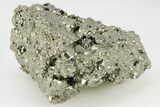 Gleaming, Pyritohedral Pyrite Crystal Cluster - Peru #202980-1